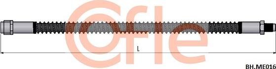 Cofle 92.BH.ME016 - Bremžu šļūtene ps1.lv