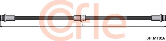 Cofle 92.BH.MT016 - Bremžu šļūtene ps1.lv