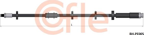 Cofle 92.BH.PE005 - Bremžu šļūtene ps1.lv