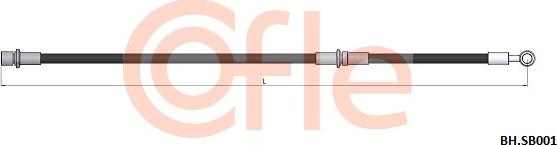Cofle 92.BH.SB001 - Bremžu šļūtene ps1.lv