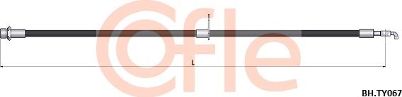 Cofle 92.BH.TY067 - Bremžu šļūtene ps1.lv