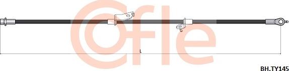 Cofle 92.BH.TY145 - Bremžu šļūtene ps1.lv