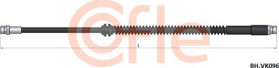 Cofle 92.BH.VK096 - Bremžu šļūtene ps1.lv