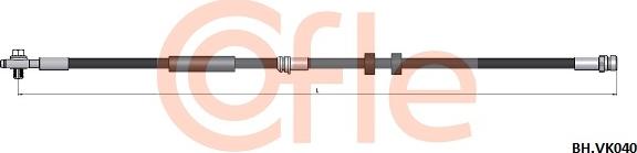 Cofle 92.BH.VK040 - Bremžu šļūtene ps1.lv