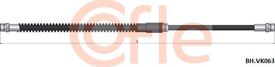 Cofle 92.BH.VK063 - Bremžu šļūtene ps1.lv