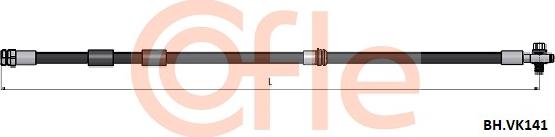 Cofle 92.BH.VK141 - Bremžu šļūtene ps1.lv