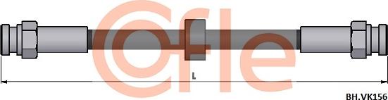 Cofle 92.BH.VK156 - Bremžu šļūtene ps1.lv