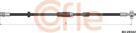 Cofle 92.BH.VK102 - Bremžu šļūtene ps1.lv