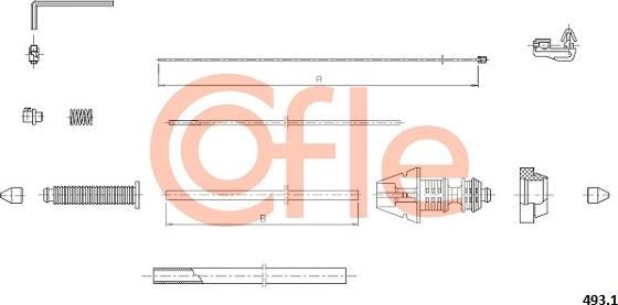 Cofle 92.493.1 - Akseleratora trose ps1.lv