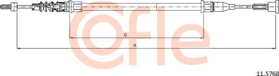 Cofle 11.5768 - Trose, Stāvbremžu sistēma ps1.lv