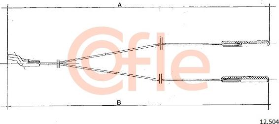 Cofle 92.12.504 - Sildītāja vārsta trose ps1.lv