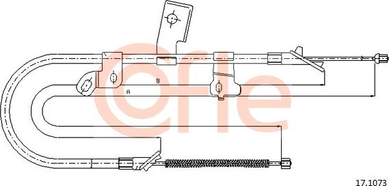 Cofle 17.1073 - Trose, Stāvbremžu sistēma ps1.lv