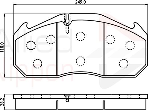 Meritor MDP5088 - Bremžu uzliku kompl., Disku bremzes ps1.lv