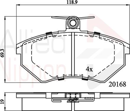 Meyle MBP0011 - Bremžu uzliku kompl., Disku bremzes ps1.lv