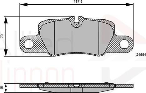 Comline ADB06123 - Bremžu uzliku kompl., Disku bremzes ps1.lv