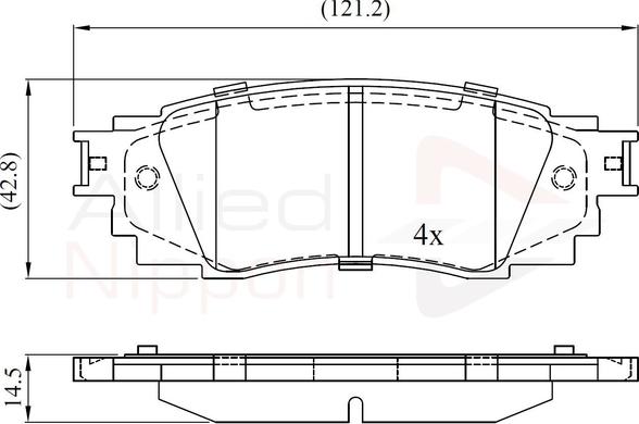 Comline ADB02430 - Bremžu uzliku kompl., Disku bremzes ps1.lv