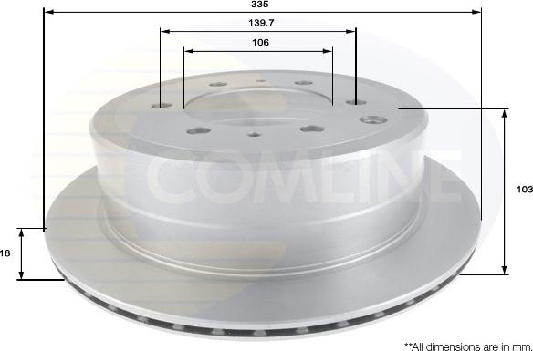 Comline ADC0159V - Bremžu diski ps1.lv