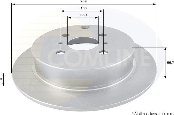 Comline ADC01104 - Bremžu diski ps1.lv