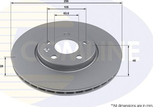 Comline ADC2916V - Bremžu diski ps1.lv