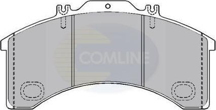 Comline CBP9017 - Bremžu uzliku kompl., Disku bremzes ps1.lv