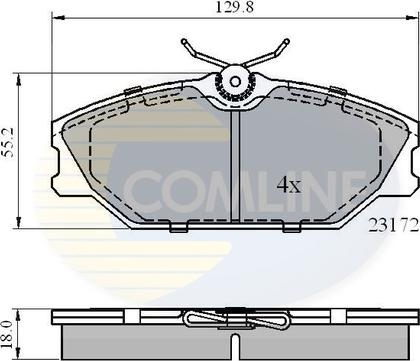 Comline CBP0526 - Bremžu uzliku kompl., Disku bremzes ps1.lv