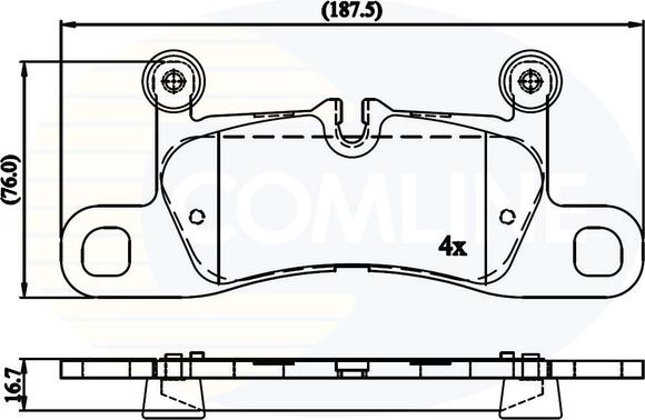 Comline CBP06048 - Bremžu uzliku kompl., Disku bremzes ps1.lv