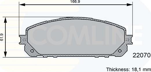 Comline CBP06113 - Bremžu uzliku kompl., Disku bremzes ps1.lv