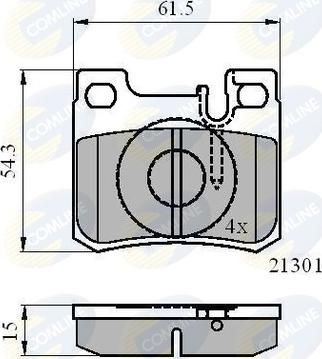 Comline CBP01067 - Bremžu uzliku kompl., Disku bremzes ps1.lv