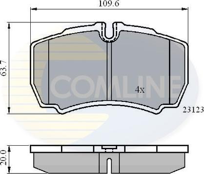 Comline CBP01034 - Bremžu uzliku kompl., Disku bremzes ps1.lv