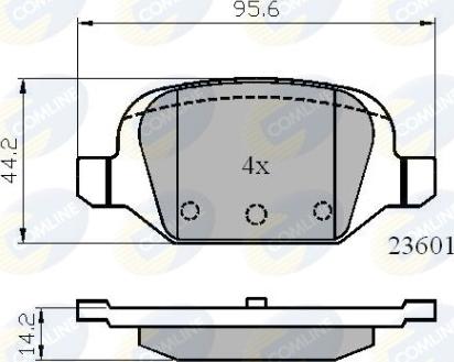 Comline CBP01026 - Bremžu uzliku kompl., Disku bremzes ps1.lv