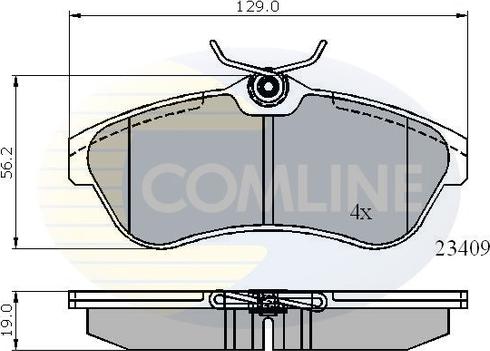 Comline CBP01146 - Bremžu uzliku kompl., Disku bremzes ps1.lv