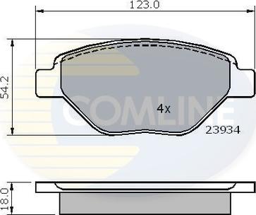 Comline CBP01159 - Bremžu uzliku kompl., Disku bremzes ps1.lv