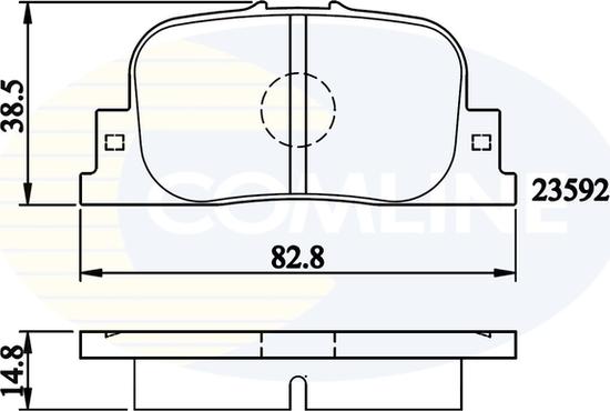 Comline CBP01172 - Bremžu uzliku kompl., Disku bremzes ps1.lv