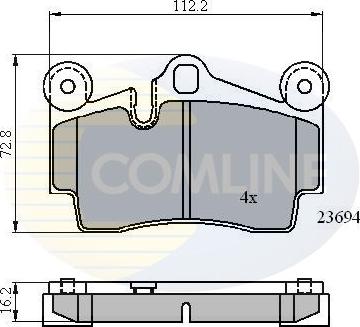 Comline CBP01316 - Bremžu uzliku kompl., Disku bremzes ps1.lv