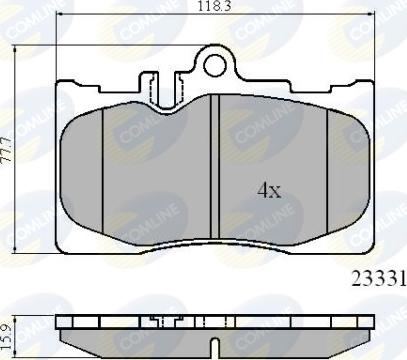 Comline CBP01211 - Bremžu uzliku kompl., Disku bremzes ps1.lv