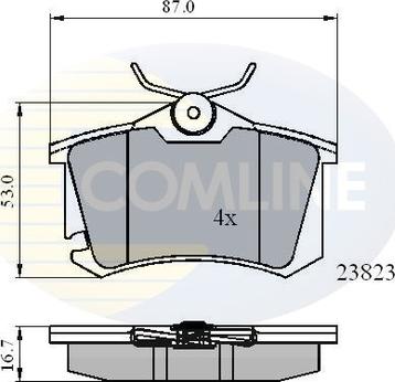 Comline CBP01761 - Bremžu uzliku kompl., Disku bremzes ps1.lv