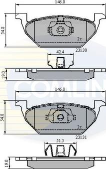 Comline CBP0889 - Bremžu uzliku kompl., Disku bremzes ps1.lv