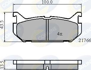 Comline CBP0327 - Bremžu uzliku kompl., Disku bremzes ps1.lv