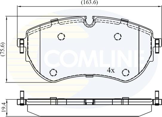 Comline CBP02456 - Bremžu uzliku kompl., Disku bremzes ps1.lv