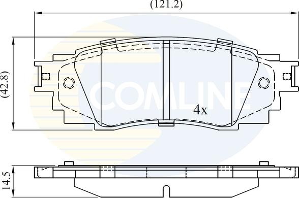 Comline CBP02430 - Bremžu uzliku kompl., Disku bremzes ps1.lv