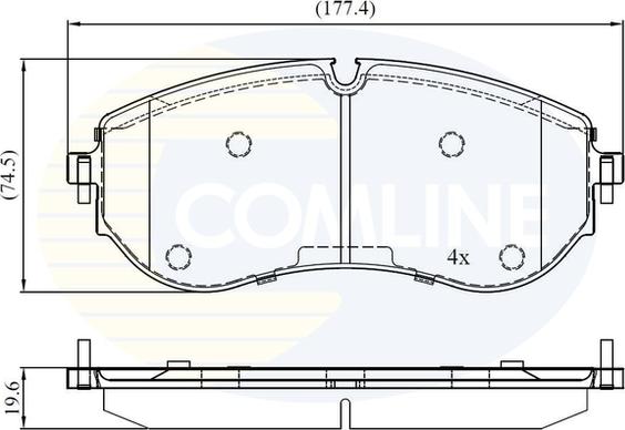 Comline CBP02528 - Bremžu uzliku kompl., Disku bremzes ps1.lv