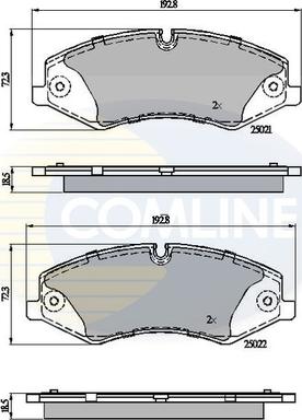 Comline CBP02030 - Bremžu uzliku kompl., Disku bremzes ps1.lv