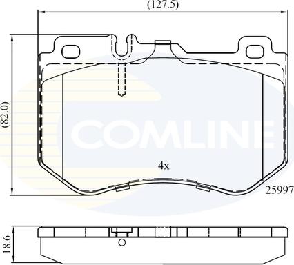 Comline CBP02347 - Bremžu uzliku kompl., Disku bremzes ps1.lv