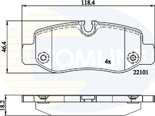 Comline CBP02315 - Bremžu uzliku kompl., Disku bremzes ps1.lv