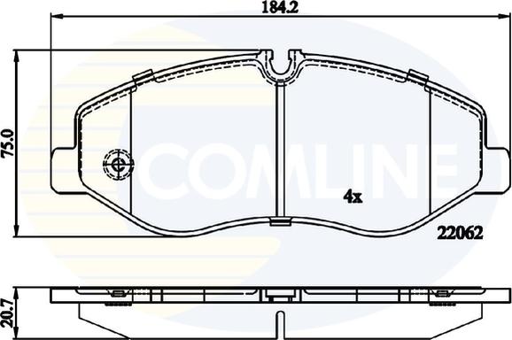 Comline CBP02317 - Bremžu uzliku kompl., Disku bremzes ps1.lv