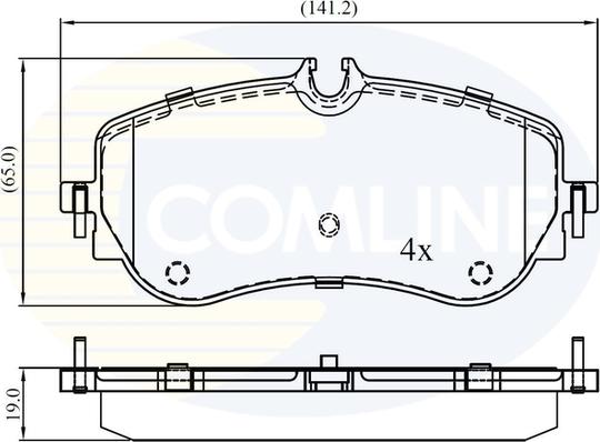 Comline CBP02387 - Bremžu uzliku kompl., Disku bremzes ps1.lv