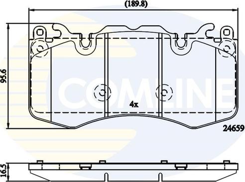 Comline CBP02211 - Bremžu uzliku kompl., Disku bremzes ps1.lv