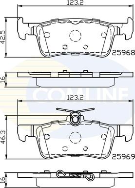 Comline CBP02233 - Bremžu uzliku kompl., Disku bremzes ps1.lv