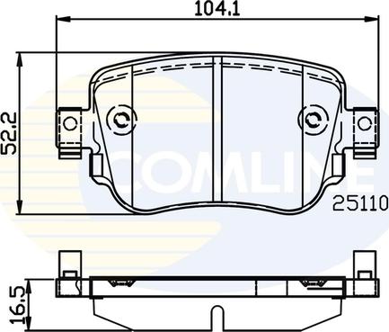 Comline CBP02220 - Bremžu uzliku kompl., Disku bremzes ps1.lv