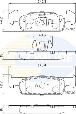 Comline CBP02223 - Bremžu uzliku kompl., Disku bremzes ps1.lv